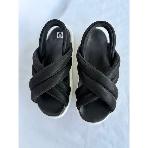 10 WOMEN'S NIKE AIR MAX ISLA SANDAL BLACK WHITE FJ5929-002 SANDALS - Picture 1 of 8